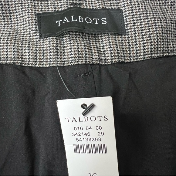 NWT Talbots Newport Houndstooth Trouser Pants Wool 16 Academia Professional - Picture 10 of 15